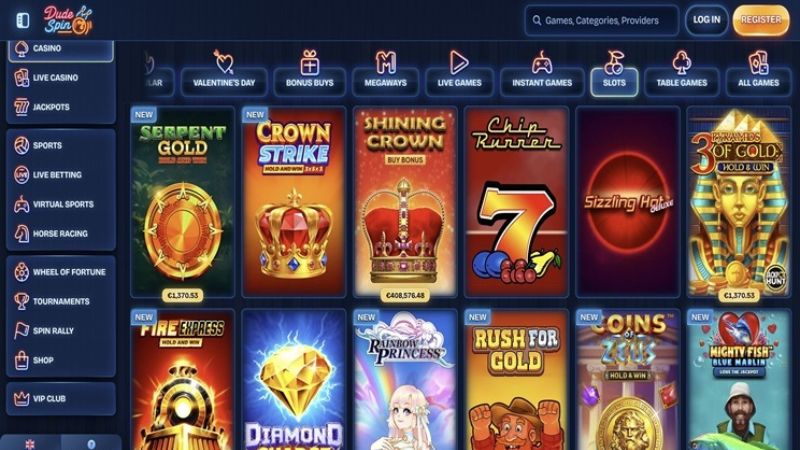 Dudespin Casino VIP programme NZ